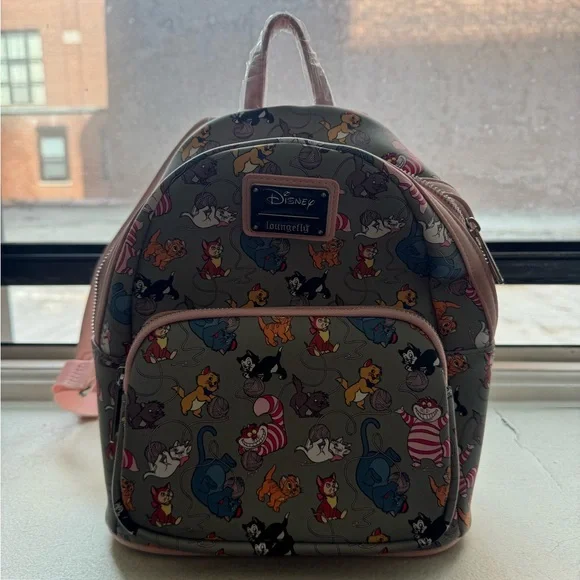 Loungefly Multicolor Cat and Yarn Backpack - Picture 2 of 3